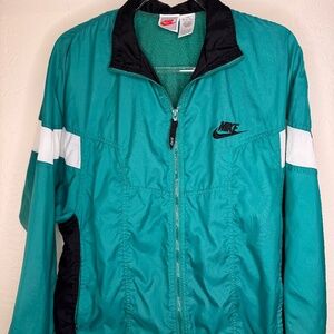 90's Original Vintage Green Nike Windbreaker (Adult M)